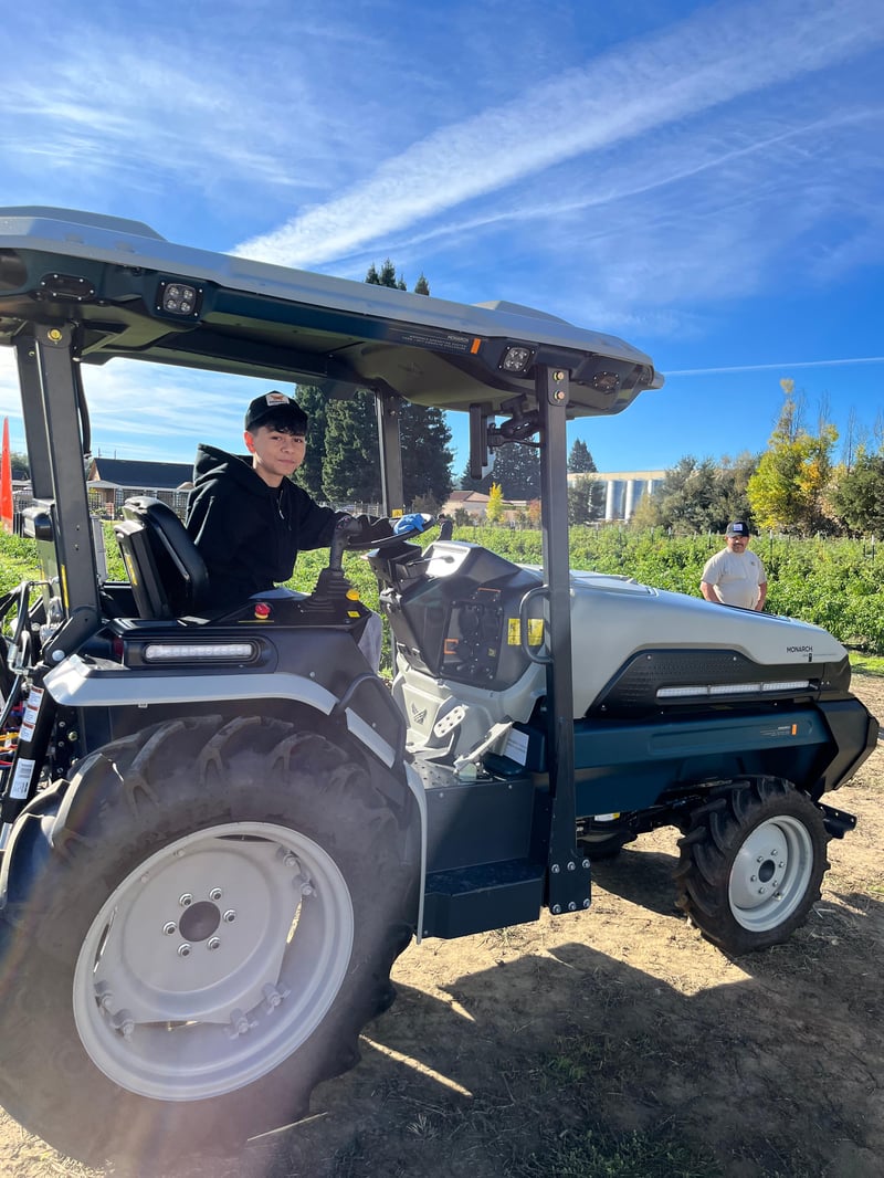 Young grower engaging with the MK-V 