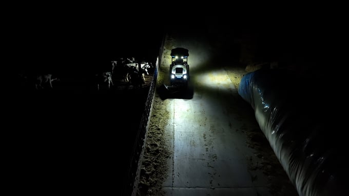 Autonomous Nighttime Feed Pushing with Monarch® Autodrive™