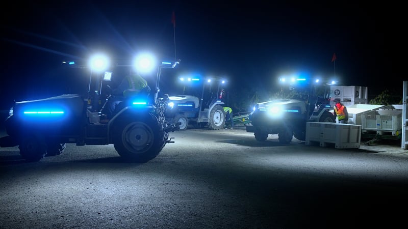 Fleet of MK-V Tractors